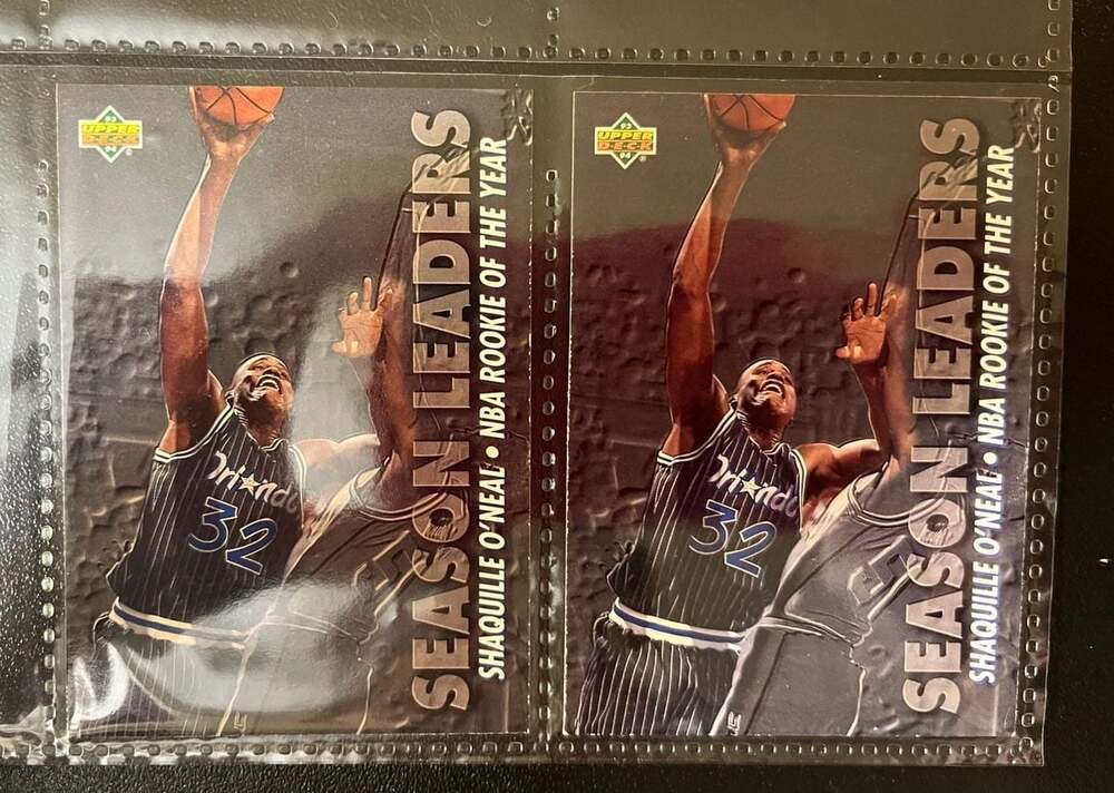 1993-94 Upper Deck Season Leaders Shaquille O'Neal Rookie of the Year Card #177